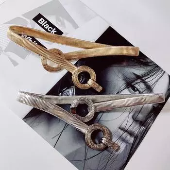 Четыре сезона в наличии новый ремень женский кожаный модный универсальный джинсовый ремень украшение с юбкой, костюмом, свитером талии крышка 60-80cm золотой