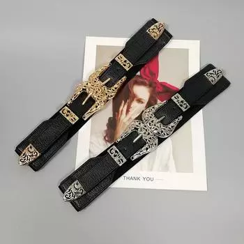 Четыре сезона в наличии новый ремень женский кожаный модный универсальный джинсовый ремень украшение с юбкой, костюмом, свитером талии крышка 100cm золотой