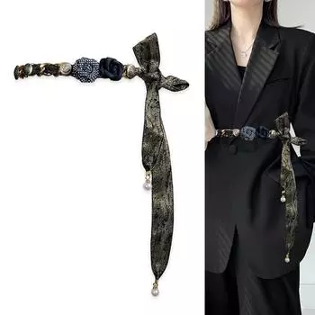 Четыре сезона в наличии новый ремень женский кожаный модный универсальный джинсовый ремень украшение с юбкой, костюмом, свитером талии крышка 170cm чёрный