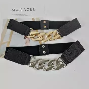 Четыре сезона в наличии новый ремень женский кожаный модный универсальный джинсовый ремень украшение с юбкой, костюмом, свитером талии крышка 70*4.3cm золотой