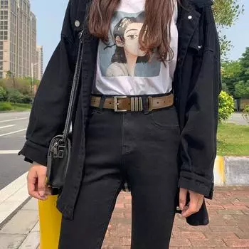 Четыре сезона в наличии новый ретро кожаный ремень женский декоративный универсальный повседневный джинсовый кожаный ремень модный чехол для талии 100cm