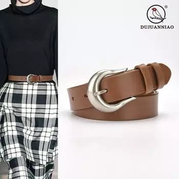 Четыре сезона в наличии новый ретро ремень женский повседневный пряжка игольчатый ремень из коровьей кожи универсальный ковбойский декоративный кожаный ремень 105cm