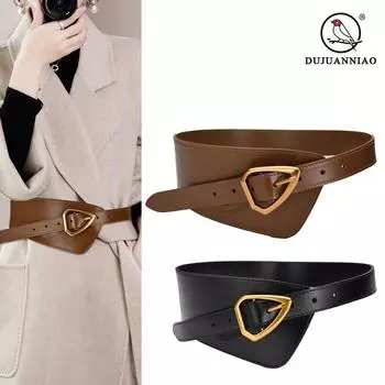 Четыре сезона в наличии новый широкий женский поясной ремень декоративный с кожаным поясом для пальто простой и универсальный стиль 100cm