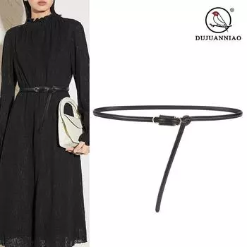 Четыре сезона в наличии новый женский кожаный тонкий ремень без отверстий дизайн декоративный пояс талии покрывает платье универсальный двухслойный кожаный женский ремень 105cm