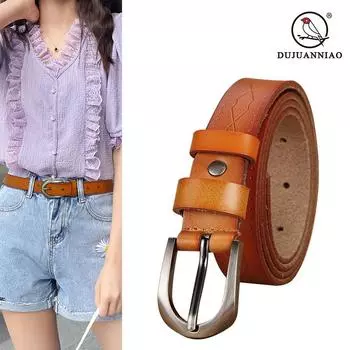 Четыре сезона в наличии новый женский кожаный ремень корейский винтажный кожаный ремень второго слоя повседневный декоративный ремень для брюк 110-120cm