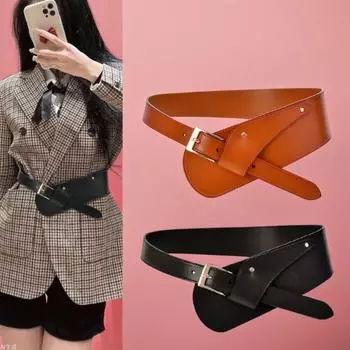 Четыре сезона в наличии новый женский пояс украшение модный талия с пальто пояс кожаный ремень пальто диагональная талия широкий пояс с уплотнителем 100cm