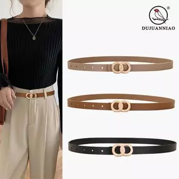 Четыре сезона в наличии новый женский ремень с 8 пряжками для джинсов повседневные брюки декоративный ремень для брюк универсальный кожаный женский ремень 105cm