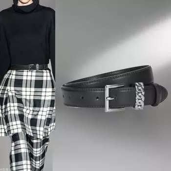 Четыре сезона в наличии новый женский ремень из натуральной кожи модное универсальное платье с ощущением высокого качества и полой пряжкой ремня 105cm