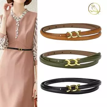 Четыре сезона в наличии новый женский тонкий пояс украшение костюм пальто с платьем, воловья кожа тонкий пояс простой и модный 105cm