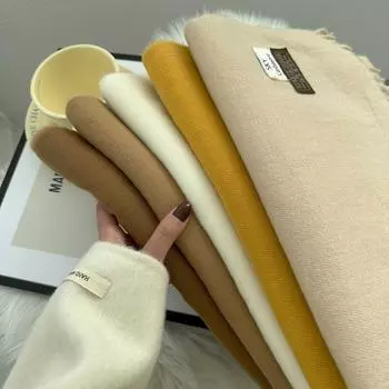 Четыре сезона в наличии новый женский универсальный меховой шарф из искусственного кашемира теплый средний шарф шаль 190*70cm