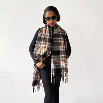 Четыре сезона в наличии новый женский универсальный меховой шарф из искусственного кашемира теплый средний шарф шаль 220*50cm