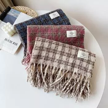 Четыре сезона в наличии новый женский универсальный меховой шарф из искусственного кашемира теплый средний шарф шаль 210*40cm