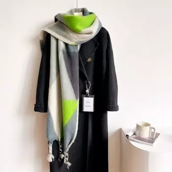 Четыре сезона в наличии новый женский универсальный меховой шарф из искусственного кашемира теплый средний шарф шаль 40*210cm