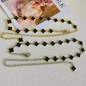 Четыре сезона в наличии пряжка ремня регулируемый тонкий ремень модный сто матч костюм платье украшение пояс женский 105cm(double-sided)