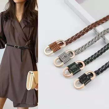 Четыре сезона в наличии женский вязаный ретро женский ремень с свитером юбка джинсы женские брюки ремень не перфорированный 110cm