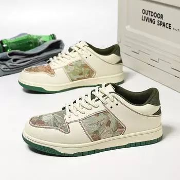 Четыре тренда Низкие, увеличивающие высоту дышащие кроссовки для скейтбординга Повседневная обувь для пар 35 песочный
