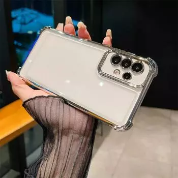 Четыре угла утолщение ударопрочное покрытие силиконовый мягкий чехол для Samsung A05s A52s A04 A03 A55 A23 A13 A33 A53 A12 A22 A15 A25 S24 Note 20 крышка Note 20 чёрный