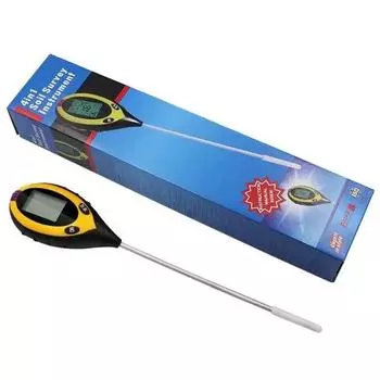 Четыре в одном устройстве для анализа почвы Свет Температура Влажность pH Мониторинг урожая