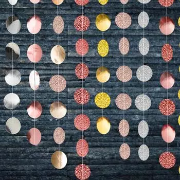 Четыре высококачественных 4-метровых круглых флага для вечеринок, фоновых украшений золотой