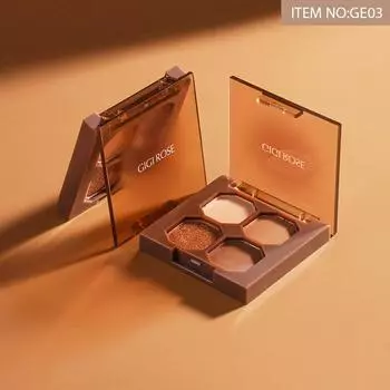 Четырехцветные тени для век с матовым перламутровым эффектом не так легко удалить макияж 4 color eye shadow plate