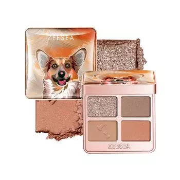 Четырехцветные тени для век ZEESEA Dreamy Brilliant Animal Series (D01)