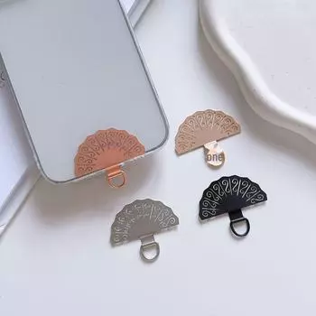 Четырехцветный шнурок для мобильного телефона из нержавеющей стали - прочный и надежный дизайн зажима для браслета