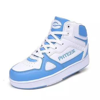 Четырехколесные беговые туфли, блочные туфли для мальчиков и детей, туфли с колесами для девочек, конькобежные туфли, двухколесные деформированные туфли 33