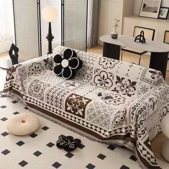 Четырехсезонный универсальный чехол из шенилла, включающее в себя тканевое полотенце, новое жаккардовое полотенце для дивана, полотенце для дивана, пылезащитное одеяло с защитой от царапин для кошек 180x90