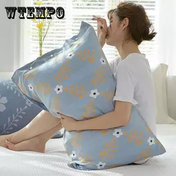 Четырехслойная марлевая наволочка из чистого хлопка, толстая дышащая мягкая наволочка из цельного хлопка