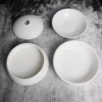Четырехслойная сферическая керамическая чаша Многофункциональная обеденная тарелка Десертная миска Тарелки для закусок Сервировочные тарелки Тарелки для сашими Блюдо для суши