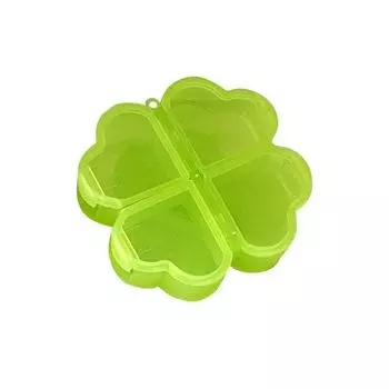 Четырехстворчатая коробка для хранения, отделение DIY Маленькая коробка Декоративные наклейки Аксессуары Портативная коробка для карт One Size зелёный