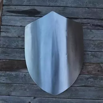 Четырехточечный стальной боевой щит Полностью функциональная средневековая реплика 14-го века Готовый к битве пустой щит