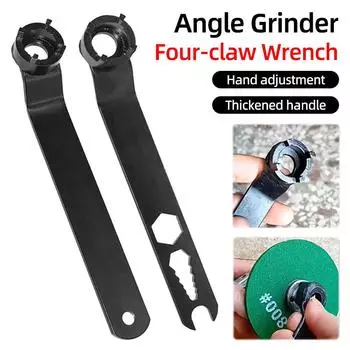 Четырехзахватный ручной регулировочный ключ Гаечный ключ Угловая шлифовальная машина Торцевой ключ Ручной электрический инструмент для снятия прижимной пластины Аксессуары