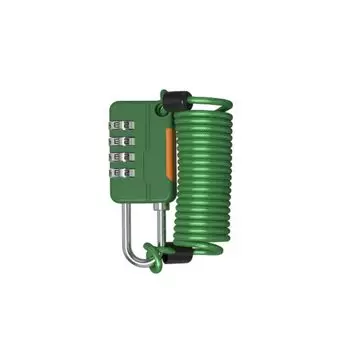 Четырехзначный пароль, противоугонный мотоциклетный трос, велосипедный защитный трос, замок для шлема жёлтый