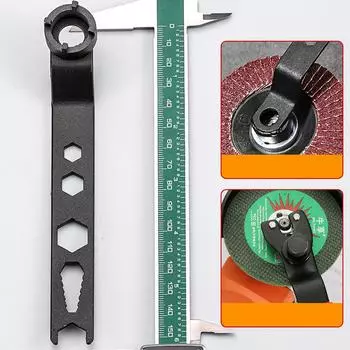 Четырехзубный ключ для угловой шлифовальной машины 150 мм, ручная регулировка, снятие, металлические ключи для разборки угловой шлифовальной машины типа 100