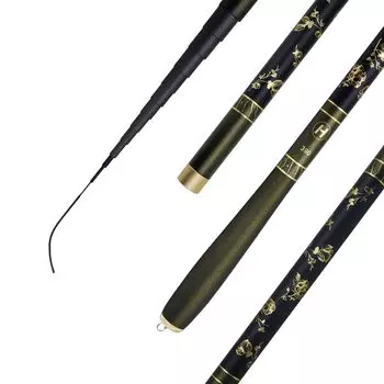 CHEUNG WIN Mountain Stream Fishing Carbon Fiber Ultra High Compact Extended Small Fishing Rod, Удилище, Материал, Легкий, Тон, Удилище, Новичок,