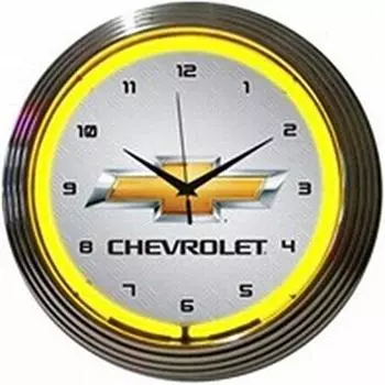Chevrolet chevrolet retro neon clock wall clock [item]