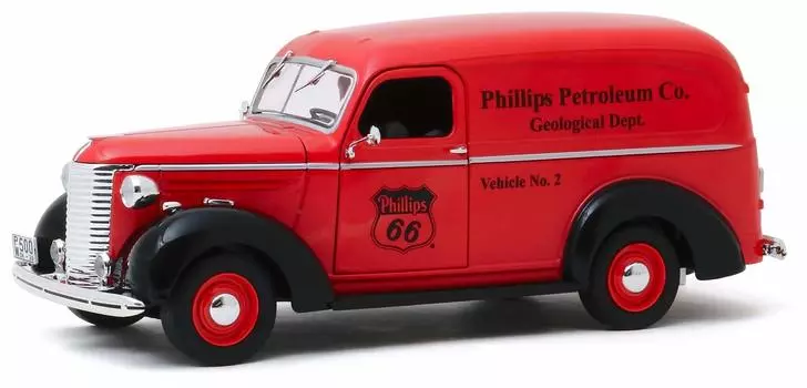 Chevrolet Panel Truck 1939 Chevrolet Panel Truck phillips 66 Greenlight 1/24 серый