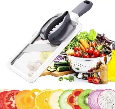 Chewes Kwen Vegetable Multifunctional Cabbage Slicer 3 Thickness Safety Holder Home Commercial Kitchen Supplies Slicer, Julienne, Cutter, Slicer, Set,