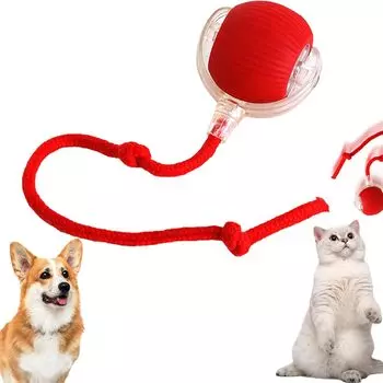 Chewie Rolling Ball, Elektrischer Hundeball Spielzeug, Chewie Chase Mate Katzenspielzeug, Interaktives Hundespielzeug Ball Grau