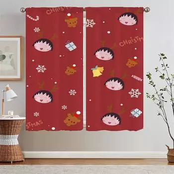 Chi-bi Maruko занавеска кухонные занавески для комнат элегантные занавески для комнаты салон 2 дешевые части кудри дом и украшение щупальца W50xH70cmx2pcs-CL