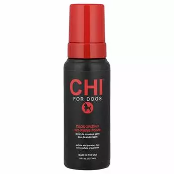 CHI для собак, Дезодорирующая пена, не требующая смывания, 8 жидких унций (237 мл)