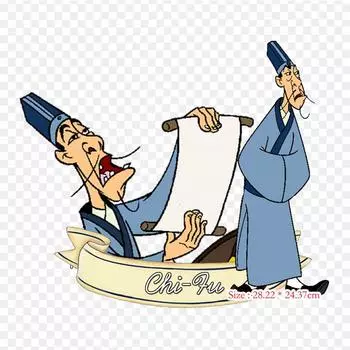 Чи Фу клип арт термопереносная печать виниловые нашивки наклейки для одежды DIY аппликации моющиеся нашивки