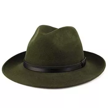 Chiara DI CHIARA ROSA Hat Felt Hat Folded Hat Felt Made in Italy 63cm Dark Green (Di Rosa) Fall/Winter темно-зеленого