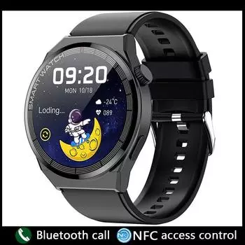 Chibear Nfc умные часы для мужчин и женщин поворотная кнопка мультиспортивный режим фитнес-трекер Bluetooth звонок мужские умные часы для Android Ios