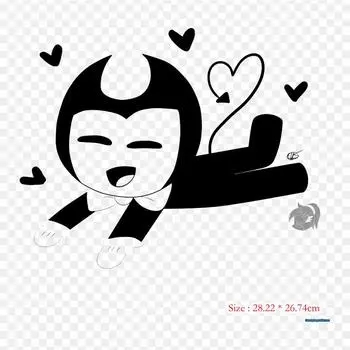 Чиби Бенди и чернильная машина Бенди и чернила Маха Утюг на теплопередаче Печать Виниловые нашивки Наклейка для одежды DIY Аппликации Моющиеся нашивки