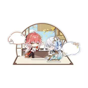 Chibi Character Game Message Stand (Two-Person Version)
