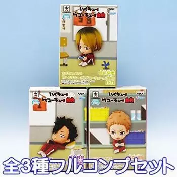 Чибикюн Чара Некома Фигурка Аниме Товары Приз Банпресто типы полный комплект Хайкю!! Гэкочю!! (3 набора)