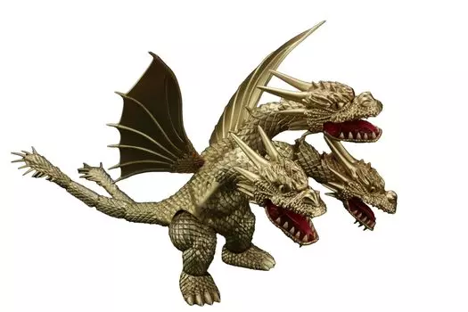 Chibimaru Godzilla Series No.401 King Ghidorah (1991) 70th Anniversary Version Plastic Model