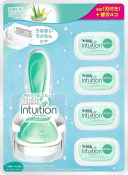 Chic Intuition Sensitive Skin Club Pack Бритва 5 запасных лезвий Зеленый 1 шт. Женская